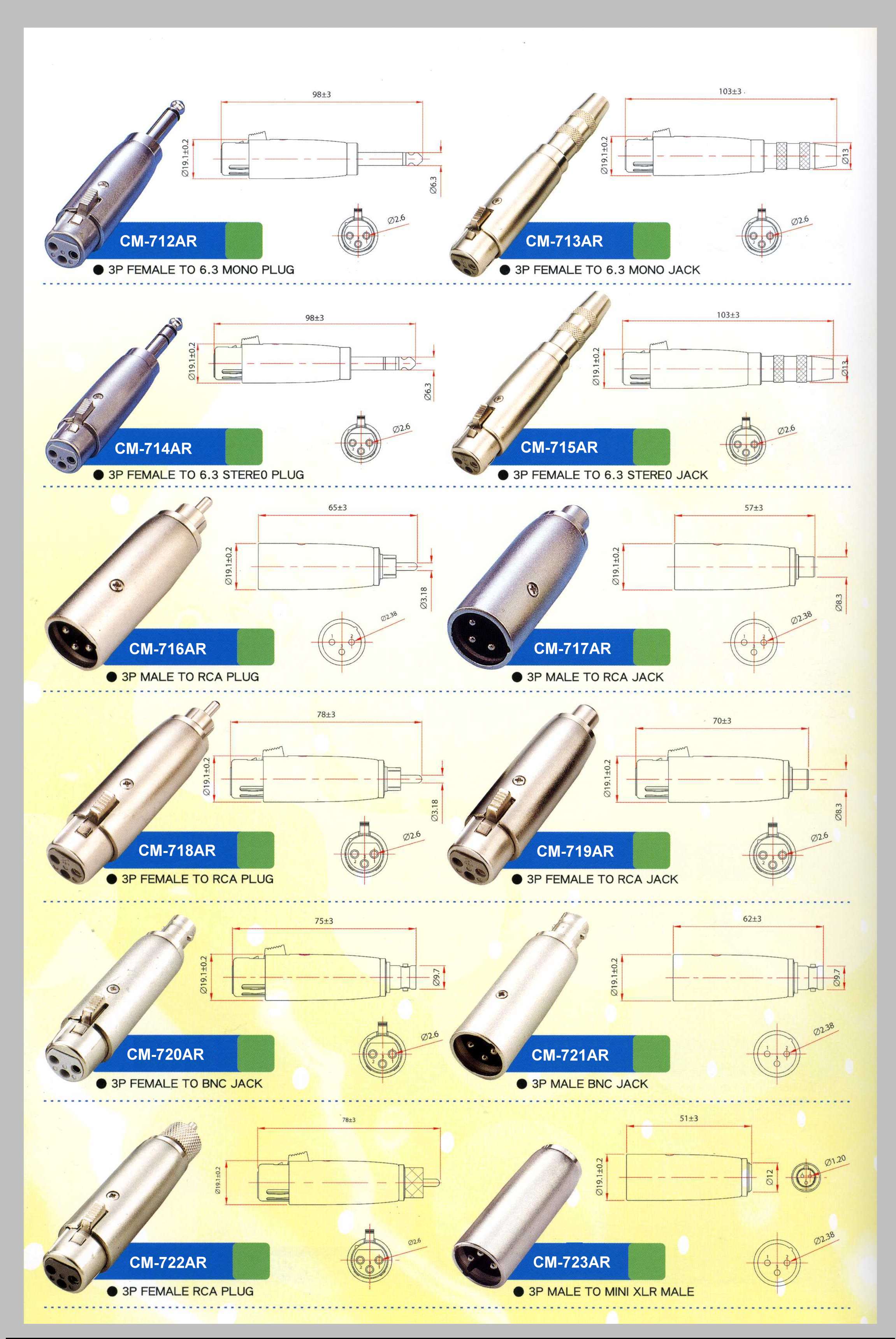 Microphone adaptors and transformers