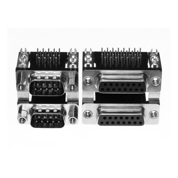 D-SUB Dual Port PCB Right Angle