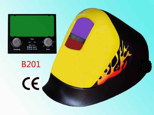 Auto-darkening welding helmet
