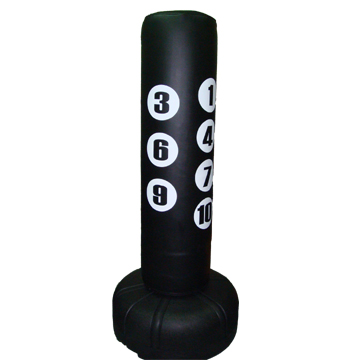 Flexible free standing boxing target
