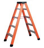 Self-supporting aluminium top domestic hard ladder
