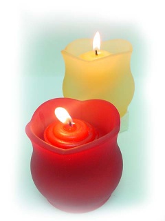 Rose candle holder