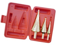 3pc. Vane Step Step Drill Set (Ti Coated)