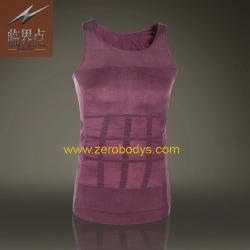 ZeroBodys Mens Body Shaper Singlet (Purple) - 107