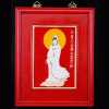 Precious Buddha Picture (Flat Brass with Colors)