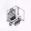 8 Position Mini Low Profile Flanged PCB Jack