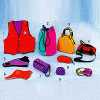 Warmth Vest, Ski Mask Carry Bag - C