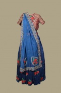 Organic hand embroidered langha choli