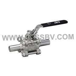 Three-Piece Sanitary Butt Weld Ball valve - NO. JOBV-1002