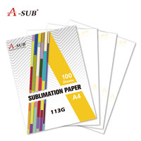 113G A4 HEAT SUBLIMATION HEAT TRANSFER PAPER PAPER for ANY INKJET PRINTER with SUBLIMATION INK