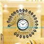 Modern living room european-style wall clockes creative large bell character art, wrought iron clock, fashion peacock table - LS - 11077