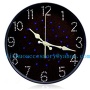 LISHUO seconds killed 12 inches ou the new round of modern fashionable sitting room when big table wall clock decoration sim