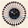 LISHUO seconds kill ou wall clock large creative personality modern living room set auger bracket clock mute quartz clock the
