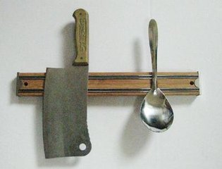wood magnetic knife holder