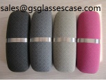 New design hard glasses case eyeglasses box spectacle case metal body pu leather - 2068