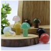 Crystal agate semi gem 2cm Mini mushroom flowerpot aquarium decoration DIY accessories - SZ0001