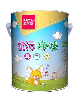 Flower Dirt-resistant Odourless Children Emulsion Paint - ht001