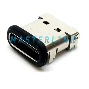 Waterproof USB 3.1 Type C connector, Top-Mount, DIP leg 0.6mm - MA15-05BA0