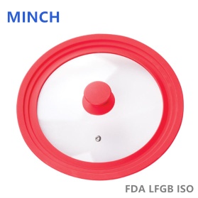 FDA LFGB Approval Silicone Glass Lid 14-32cm - Minch Silicone - Silicone Glass Lid