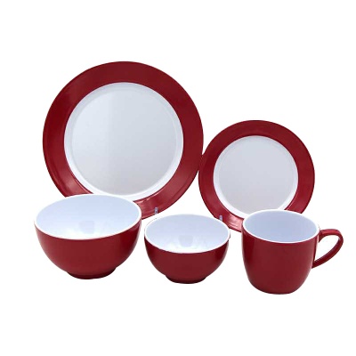 New design melamine dinnerware set for wedding red plastic dinner sets in pakistan lahore - https://www.alibaba.
