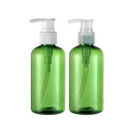 Plastic Boston PET lotion bottle for cosmetic packaging 220ml