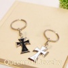 car interior decoration metal cross key chain
