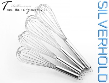 8 Line 201# Durable Stainless Steel Egg Whisks - SW03