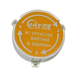 UIY RF Surface Mount Circulator 860 ~ 960 MHz 100W - UIYSC25A860T960
