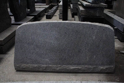 Light Grey G633 Polished Cemetery Slant Marker Monument