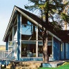 Fast delivery easy assembly prefabricated wooden hosue log cabin timber house wooden villa for sale - IG-G-100
