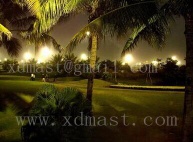 Golf Course lighting Telescopic mast system control