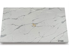 Polished White Calacatta Polished Artificial Quartz Slab NT409 - NT409