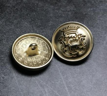 25mm Coat Button - Alloy, Rack Plating, Spray - YS-001