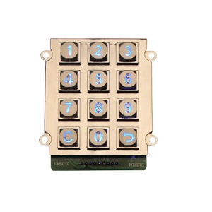 Vandal proof backlit payphone keypad - B661