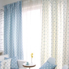 Korean garden style curtains living room bedroom curtain