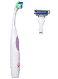 Ultrasonic AA Battery Powered Tooth Brush with Razor Head