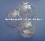 High transparent Acrylic hollow ball for displaying gifts - plastichollowball