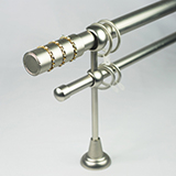 modern design window double curtain rod