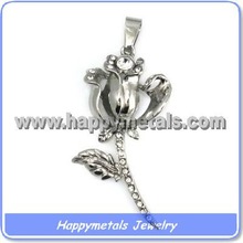 Jewelry Type: Stainless Steel Pandent Material: 316 Stainless steel (Nickle and lead free) Color: steel &gold color Plated: Gold plated Shape: Round