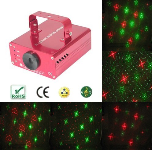 red and green laser stage light party light