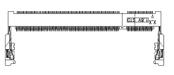 200 PINS DDR S.O. DIMM SOCKET: 0.6mm PITCH 5.2 HEIGHT STANDARD - S.O. DIMM Socket