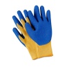 Seamless 10G 5 Thread T/C Shell, Crinkle Latex Coated Gloves