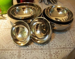 Hollow mirror polishing and welding bowl