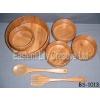 Bamboo salad bowl set