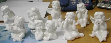 little boy angel sculpture