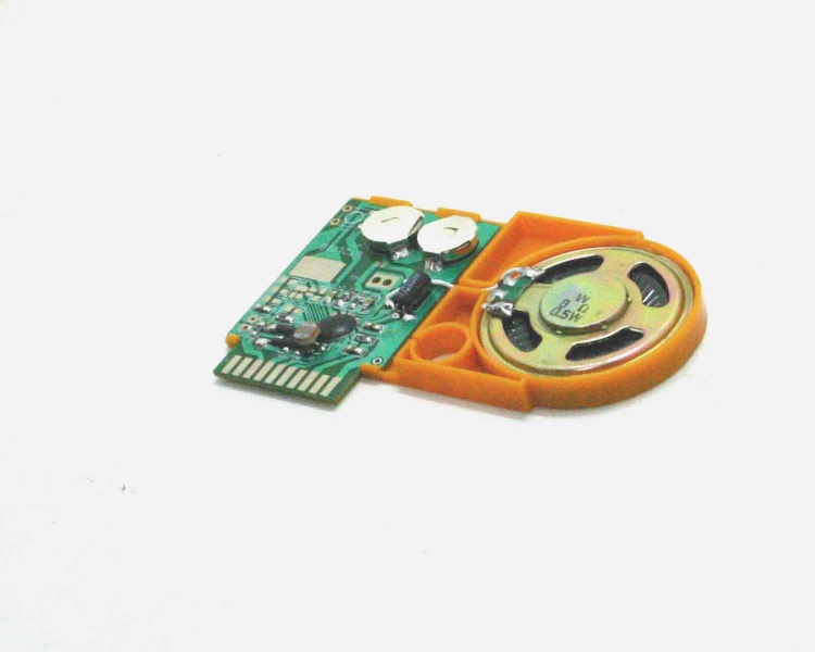 One time recrodable greeting card module