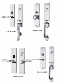 Solid brass tubular lock W/lever handle - TA-B06