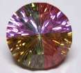 CZ stones of 4-color concave cut