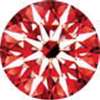 cubic zirconia--8 heart and 8 arrow