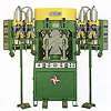 4 Hot & 2 Cold Stations Backpart Moulding Machine with Flanging Wipers